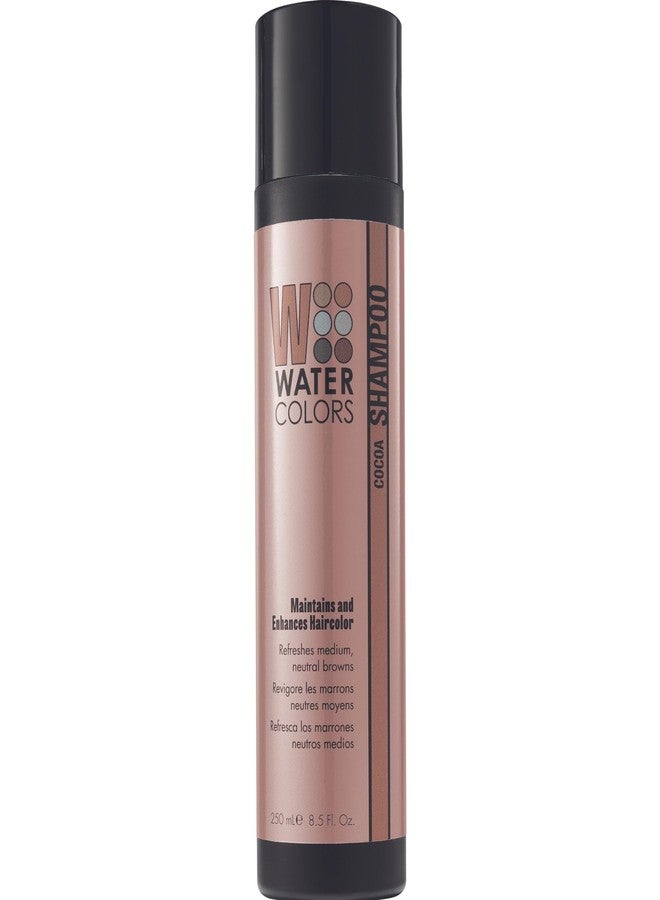 Watercolors Color Depositing Shampoo, Semi Permanent Hair Color 8.5 oz - COCOA - Image 1